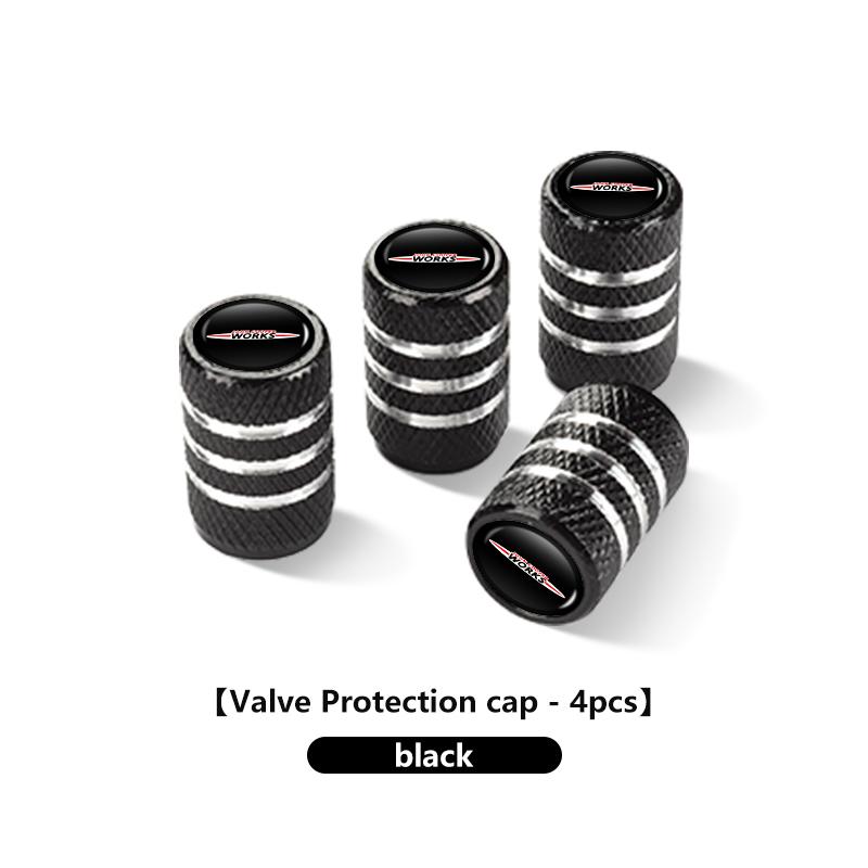 For MINI 4PCS Car Tire Valve Stems Cap Aluminum Wheel Air Valve Cap R56 F54 F57 R70 JCW F60 F55 John Cooper Works wdjnt11