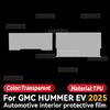 For GMC HUMMER EV 2025 Car Interior Protection Anti-Scratch TPU Film trument Center Control Navigation Accessories