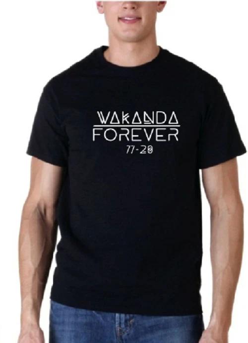 Black Panther Movie Wakanda Forever T-Shirt Tee 77-20 Boseman XL