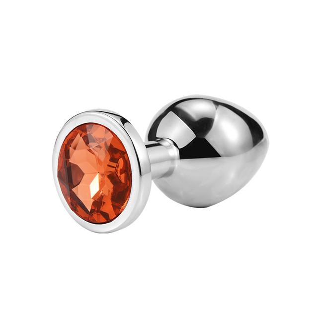 Anal Plug Sex Toys Mini Round Shaped Metal Stainless Smooth Steel Butt