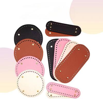 1Pcs Handmade DIY Woven Handbag Bottom Accessories Tulip Handbags Material PU Bag Bottom Plate