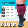 Plus Size Compression Socks Fat Large Leg Sports Socks Running Cycling Fat Calf Stockings Pressure Leg Fitness Varicose Veins