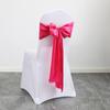 30pcs New Wedding Banquet Venue Chair Covers Back Flower Bows Silk Scarves Chair Backs Floral Patterns Ding Decorative Ribbons