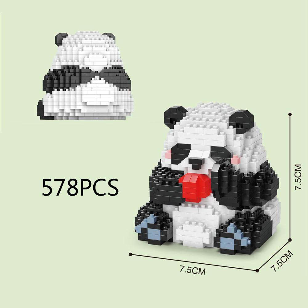 

Idea Lovely Animal Nanobricks Micro Diamond Block Panda Park And Swing Set Build Blocks Model Educational Toys For Gifts