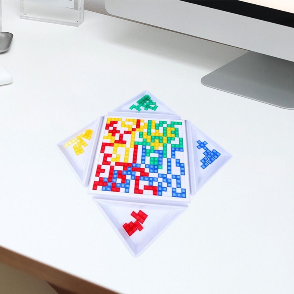 Early Education Blokus Board Game Plastics Puzzle Strategy Board  Family Party Indoor
