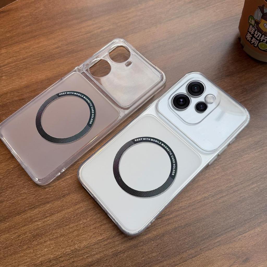 Case for OPPO Reno15 Pro Max 5G Wireless Charging Magnetic Ring Casing Anti-Fingerprint Matte Cover