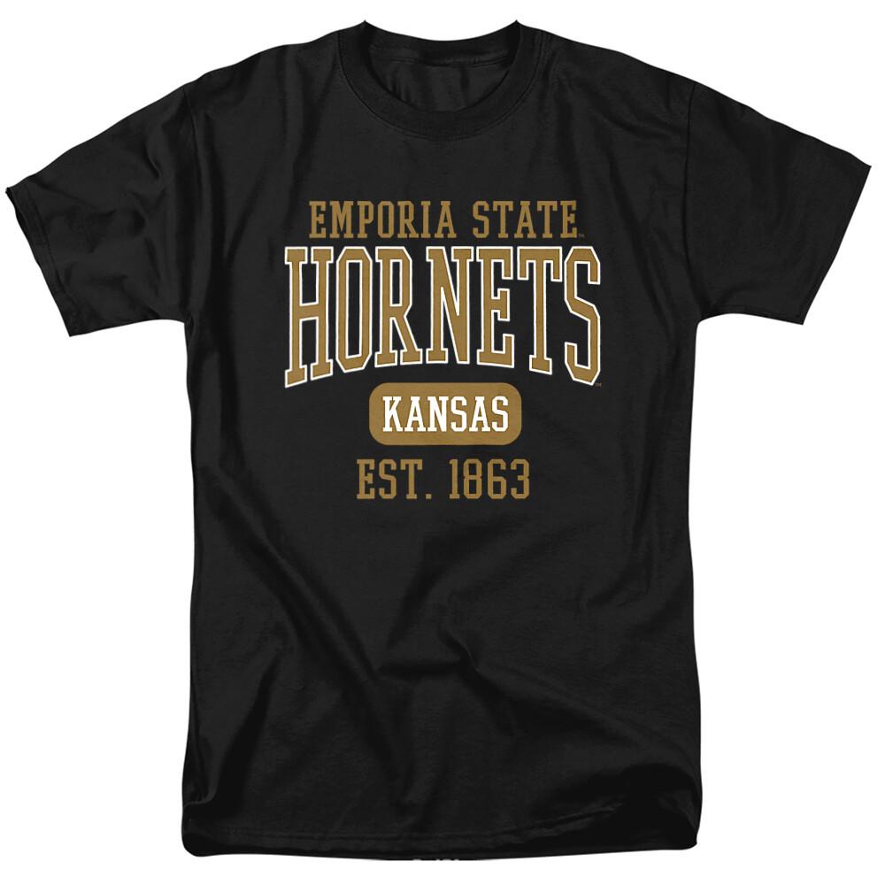 Emporia State University Adult T-Shirt Est Date, Black, S-5XL S разноцветный