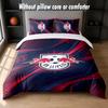 RB Leipzig Football Design Bed Bedding Set 1 Duvet Cover + 2 Pillowcases Soft Breathable Household Bed Linens