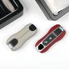 Leather Fob Remote Keys Case Key Cover Replace For Porsche 911 Macan Boxster Cayenne Panamera Taycan Cayman 971 9Ya Key Shell