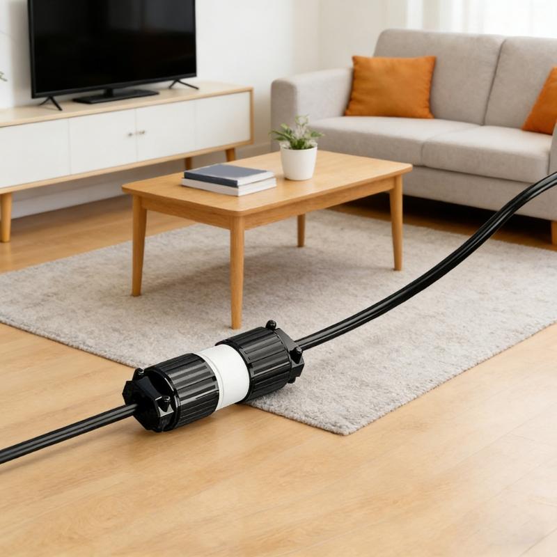 Industrial 2Pole Female Plug NEMA 5 15P Straight Blade 125V 15A Grounding Ergonomic Cord Outlet