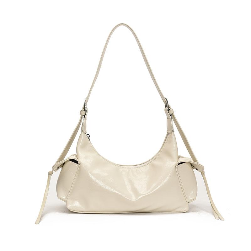 Locomotive style soft leather armpit bag women's summer new fashion simple shoulder messenger bag