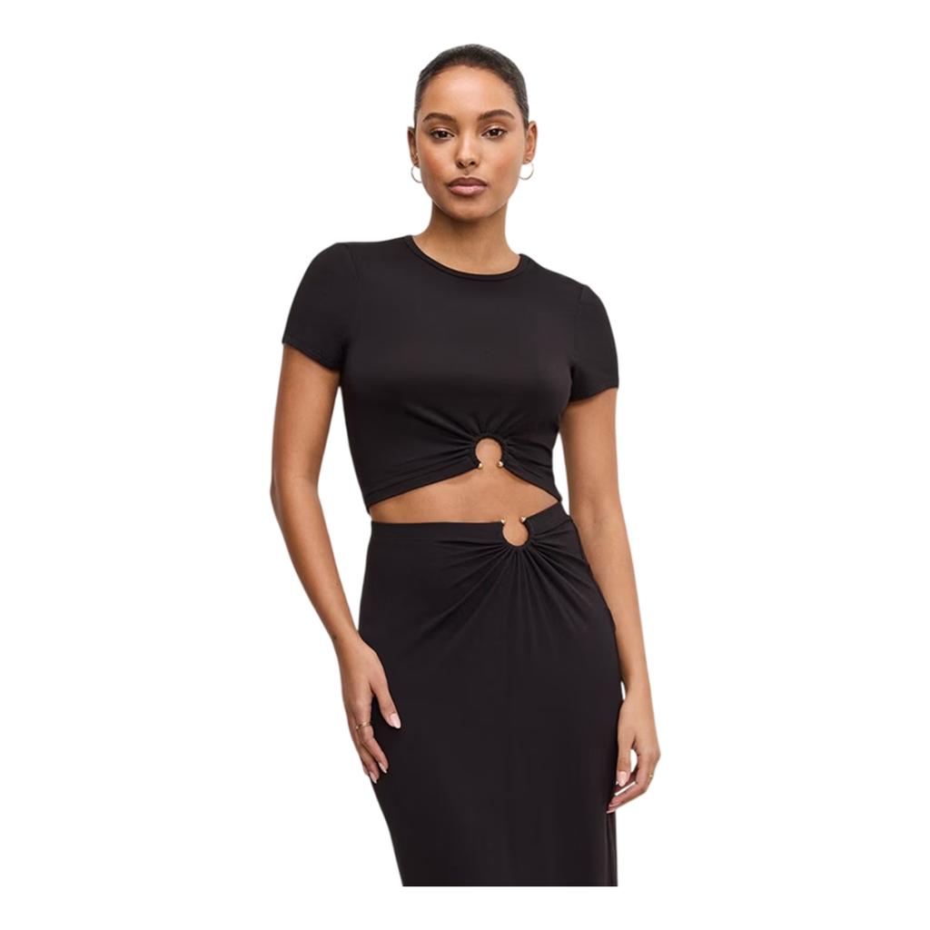 Good American Womens/Ladies Stretch Jersey Maxi Skirt