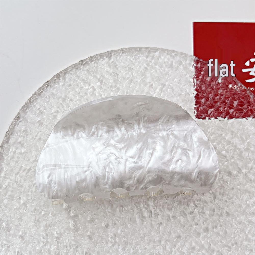 Luxury Acrylic Marble Wave Hair Claw Clip - Elegant Updo Accessory