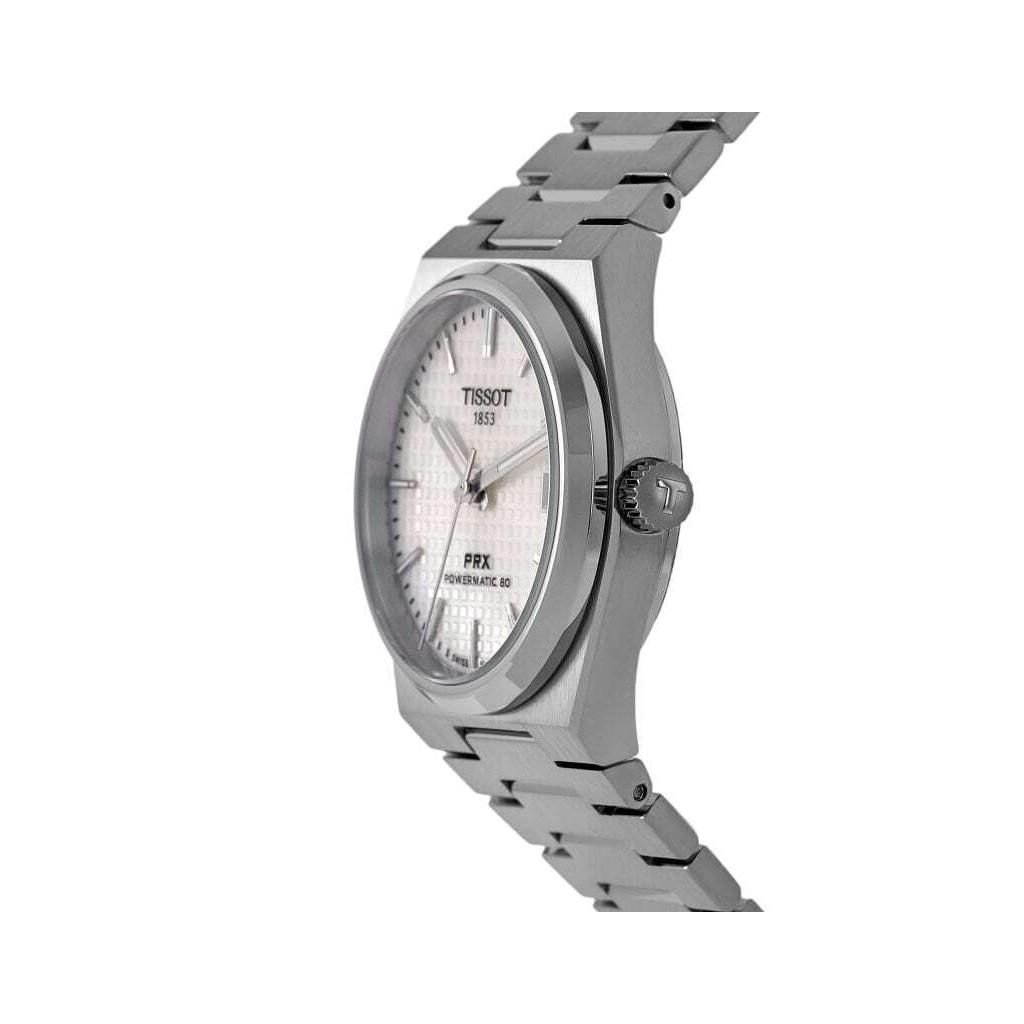 Tissot PRX T-Classic Powermatic 80 White Mother Of Pearl Dial Automatic T137.207.11.111.00 100M Unisex Watch