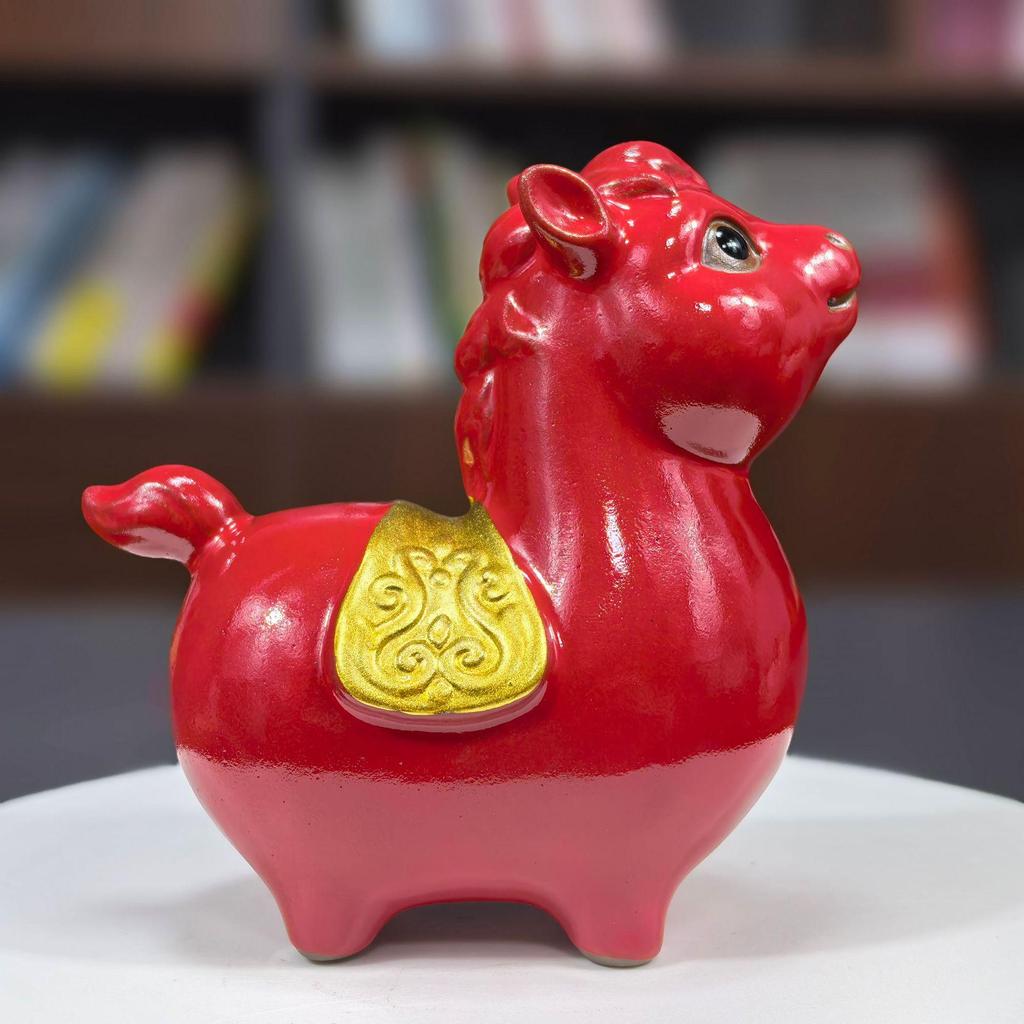 Sofort Reichtum Keramikpferd Figur: Chinesischer Stil Dekor für Zuhause, Geschäft oder Geschenk