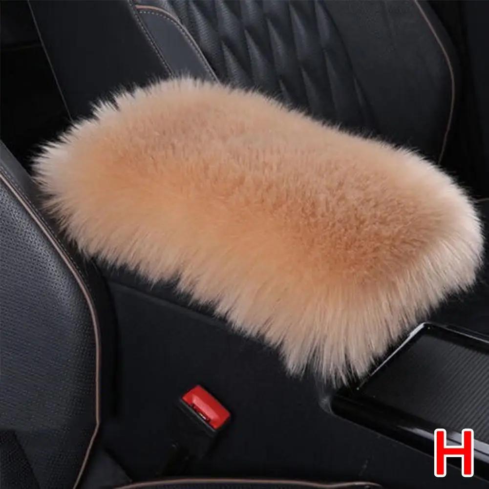 Cuscino Bracciolo Auto Inverno Peluche Ispessito Caldo Inverno Interno Cuscino Bracciolo Controllo Centrale Generale La Copertura S1O9