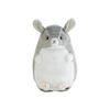Tsumande Animals Plush Warmer Chinchilla GY - Soft & Squishy, Round Shape, Soothing, Reusable Silica Gel Pack, Can Also Be Chilled