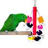 Pet Bird Parrot Wood Blocks Cotton Rope Cage Hanging Standing Play Chew Toy