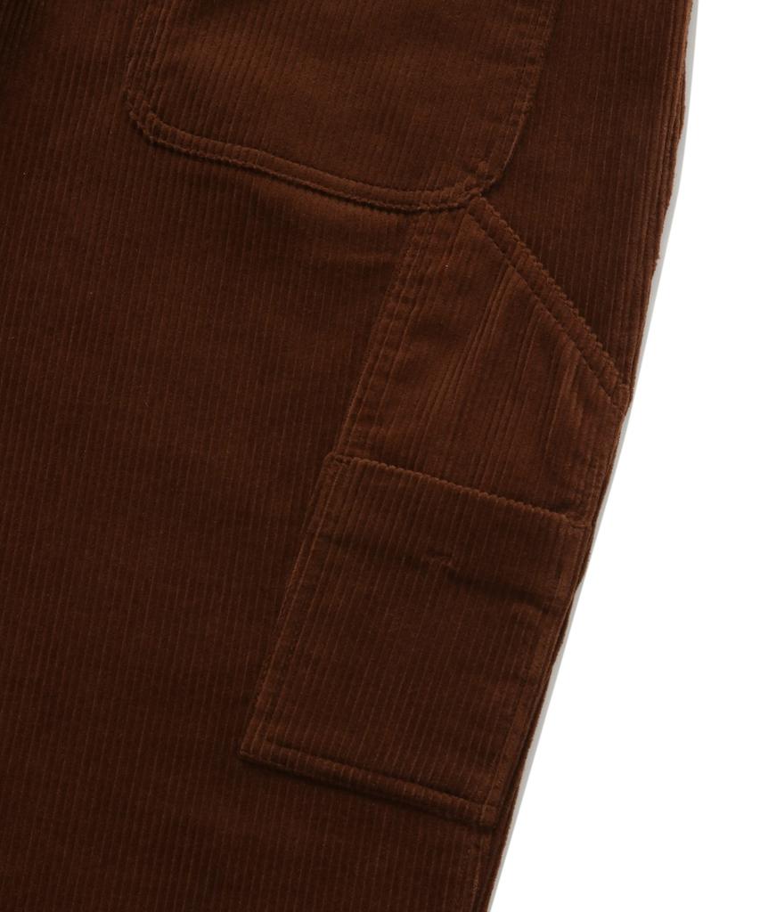COVERNAT Corduroy Semi-Wide Fit Carpenter Pants Brown