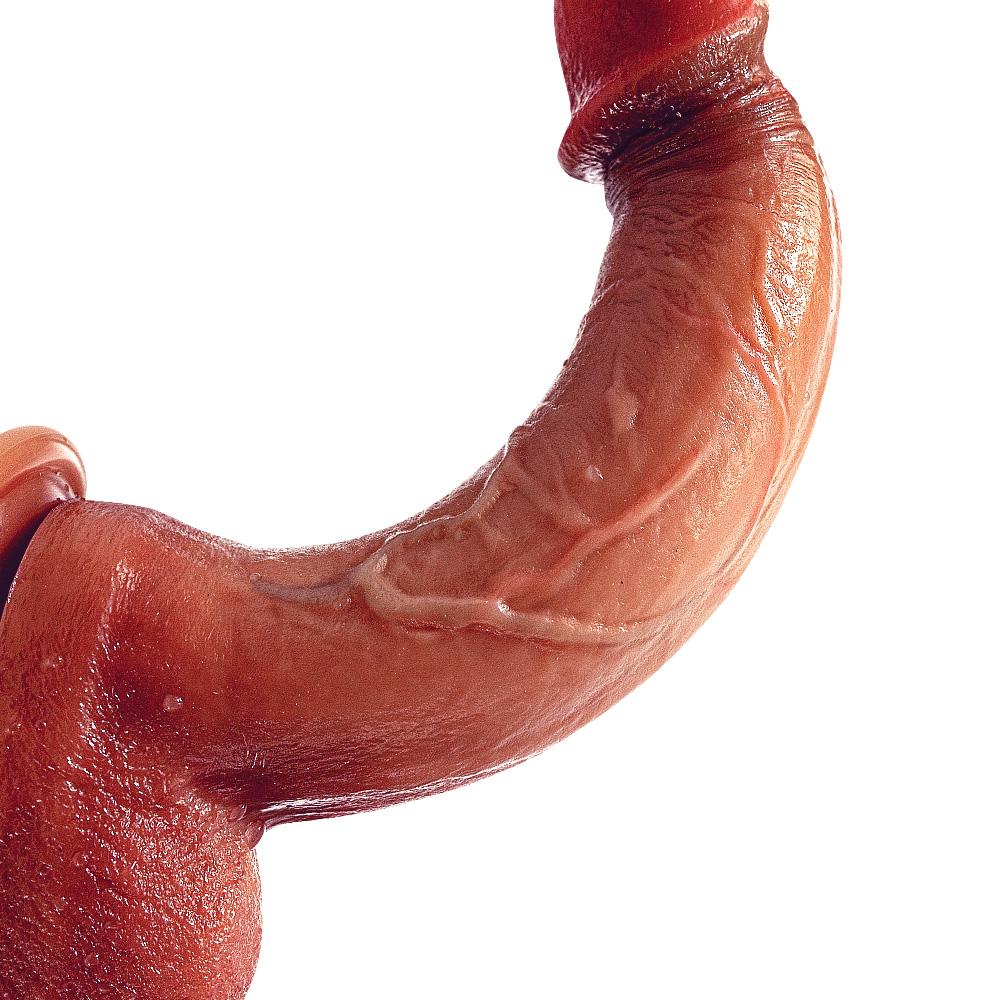 Super Double Liquid Silicone Artificial Penis Dildo Hand Stick Female Masturbator Adult Sex Toys