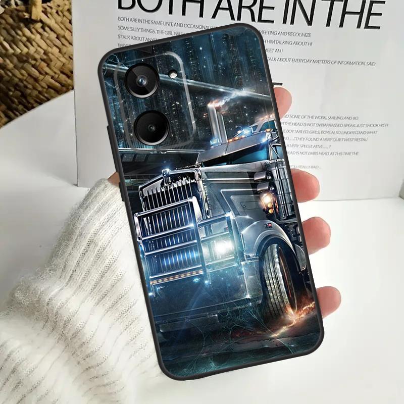 Cool Heavy Truck Car For Realme 12 Pro Plus 11 10 9 C67 C55 C53 C35 C33 C30 C25s C21Y C15 GT3 GT5 GT Neo 5 Case