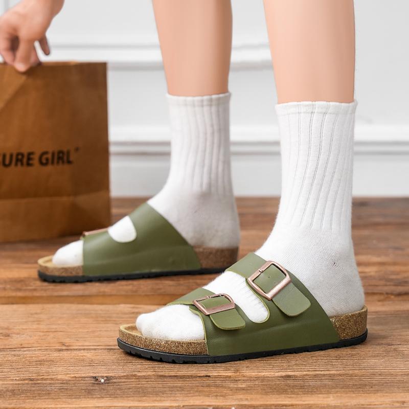 Fashion Quick Dry Man Slippers Outdoor Sandals Stylish Designer Half Drag Fashion Leather Casual Summer Flats Comfortable Beach Slippers