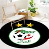 Algeria National Football Team Round Area Rug,Carpet Rug for Living Room Bedroom Sofa Playroom Decor,Non-slip Floor Mat