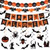 5Pcs/Set Halloween Flag Halloween Bunting Creative Halloween Hanging Decoration  Party Scene
