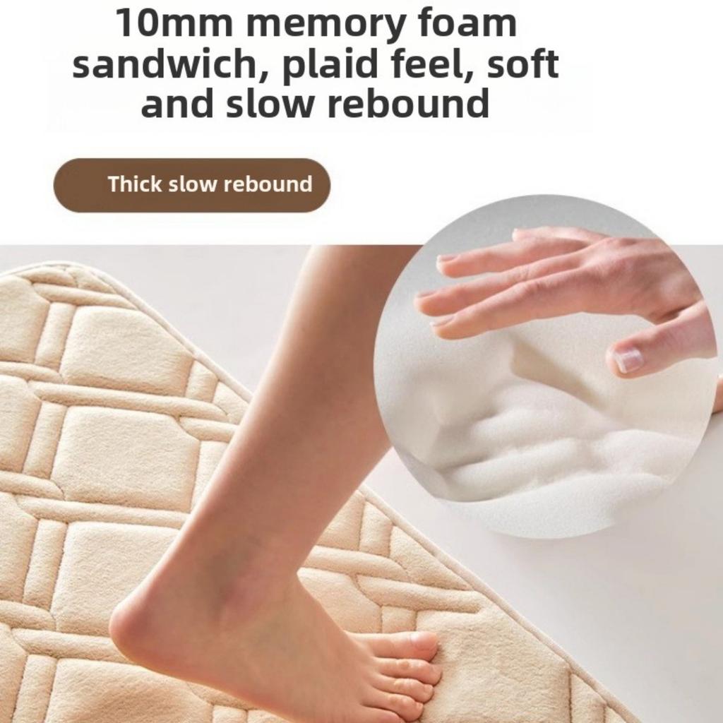 40*60cm Dywanik Koralowy Polarowy do Kąpieli, Antypoślizgowy Spód Można Prać w Pralkce Niski Włos Płaski Podłużny Kształt Miękki Komfort Mata Łazienkowa z Doskonałą Chłonnością