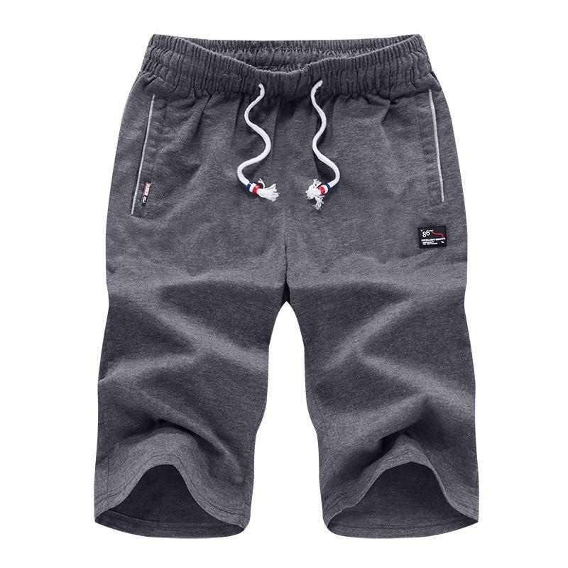 Herrshorts Byxor Casual Sportbyxor Sommar Croppade Byxor Lösa Strandbyxor