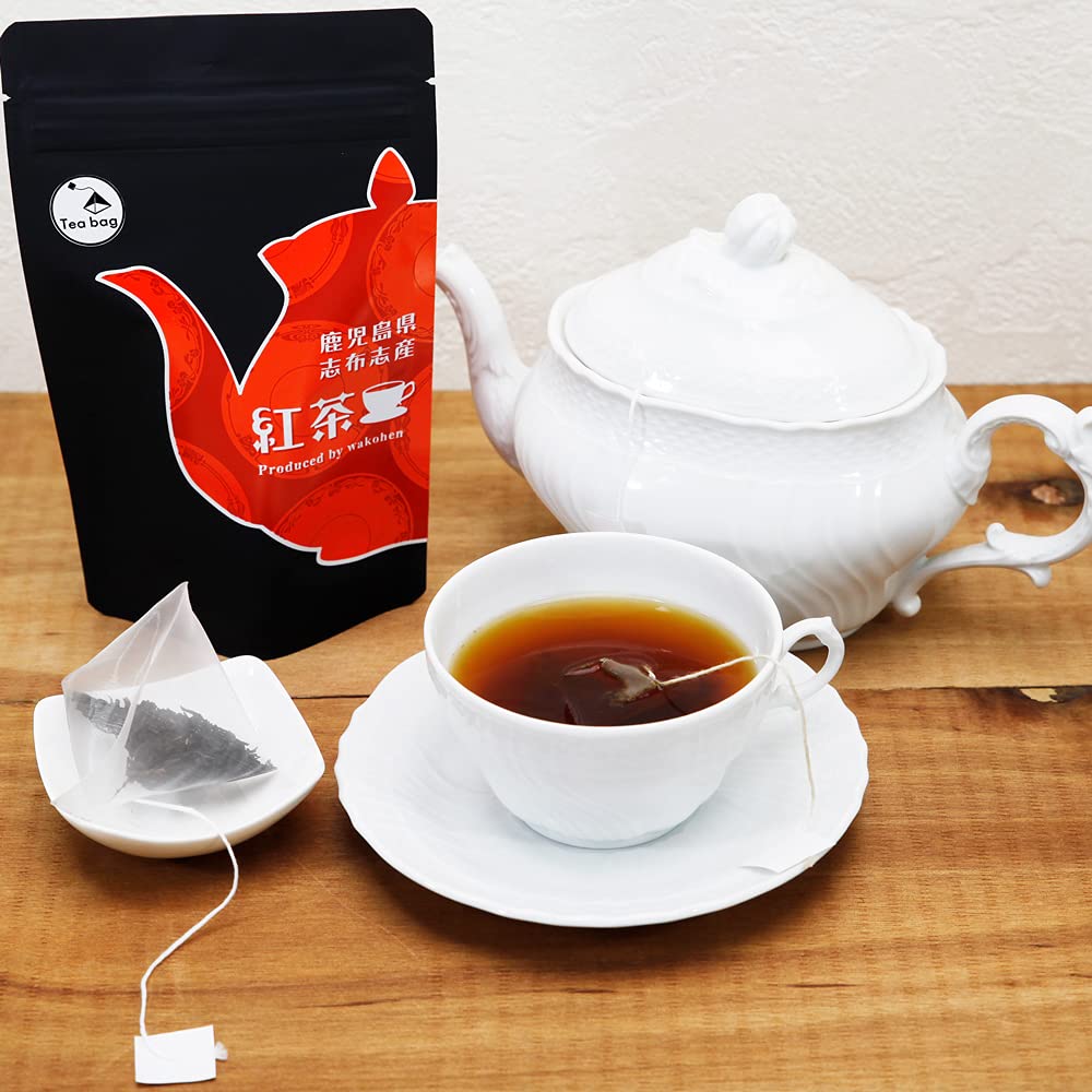 Wakoen Gift Kagoshima Japanese Black Black Tea Tea Bag 2g 15 Packs X 1 Bag Each Kagoshima Tea Japanese Tea with String Benifuuki Tea Pack Assortment