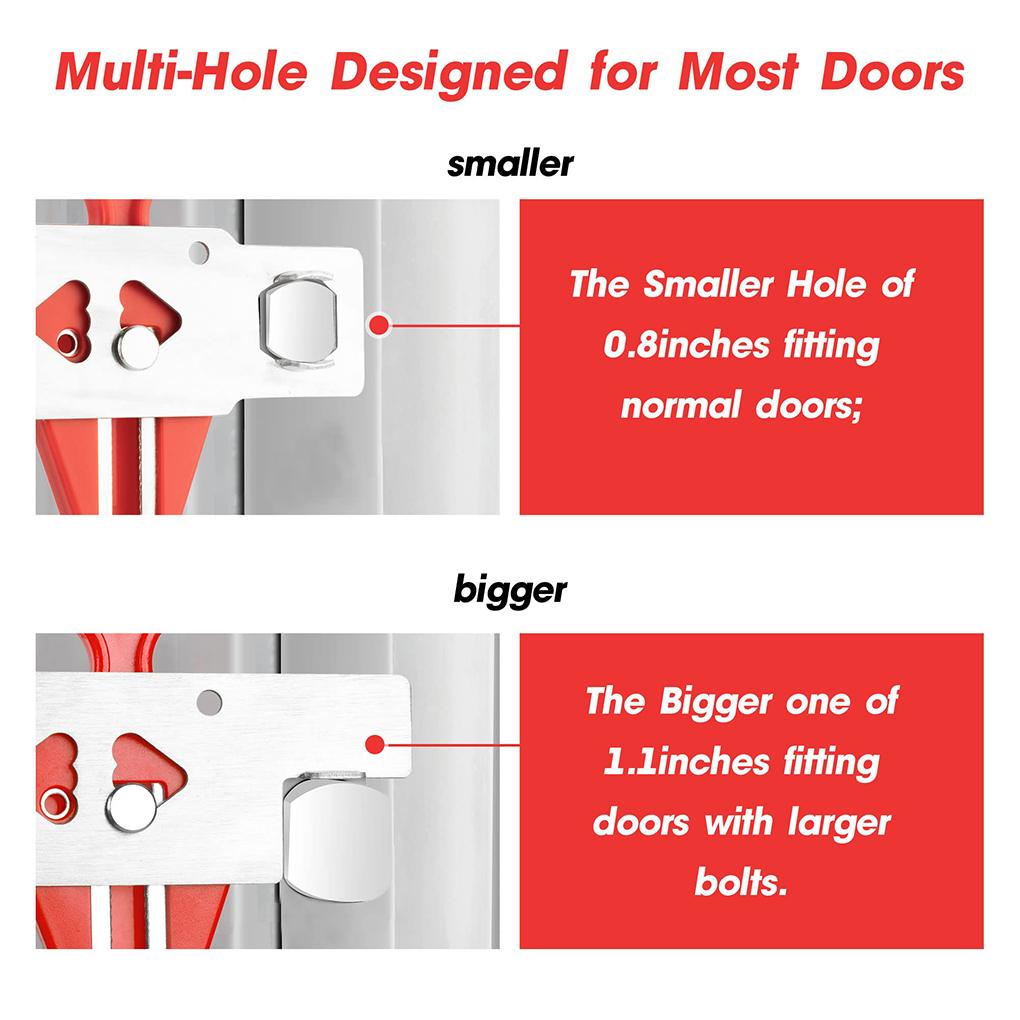 Security Door Lock Plastic Safety Locker Latch Locks Portable Household Dorm Bathroom Doors Stopper Supplies Gift