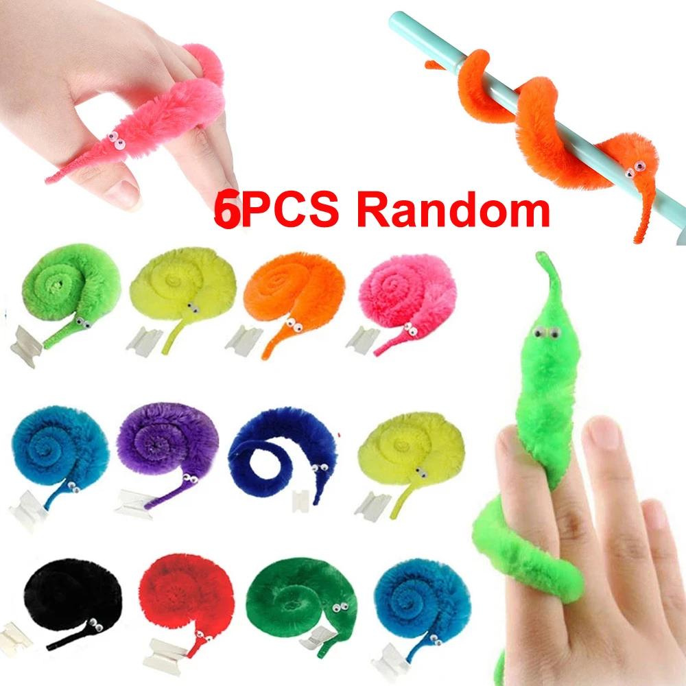 Cool Stuff Fuzzy Worm Magic Toys Wizard Strange Child Magic Tricks for Kids Games Worm on A String Funny Tricks for Children