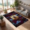 Aston Villa Football Print Crystal Velvet Rug, Comfortable Water Absorbent Non Slip Indoor Floor Carpet