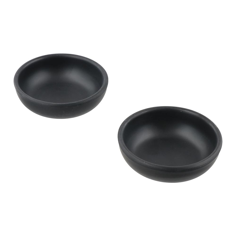 Schwarze Gewürzplatte Japanischer Stil Sushi Sojasauce Schale Snackplatte Zuhause