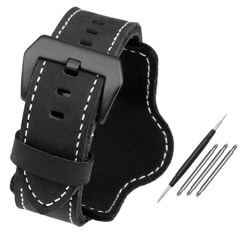 

Классический ремешок для часов Panerai из натуральной кожи для мужчин PAM111/441/312 Series Crazy Horse Belt с игольчатой пряжкой 22MM 24MM 26MM 26mm