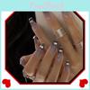 Fashionable Nail Stickers Set With 24 Pieces In Ins Style