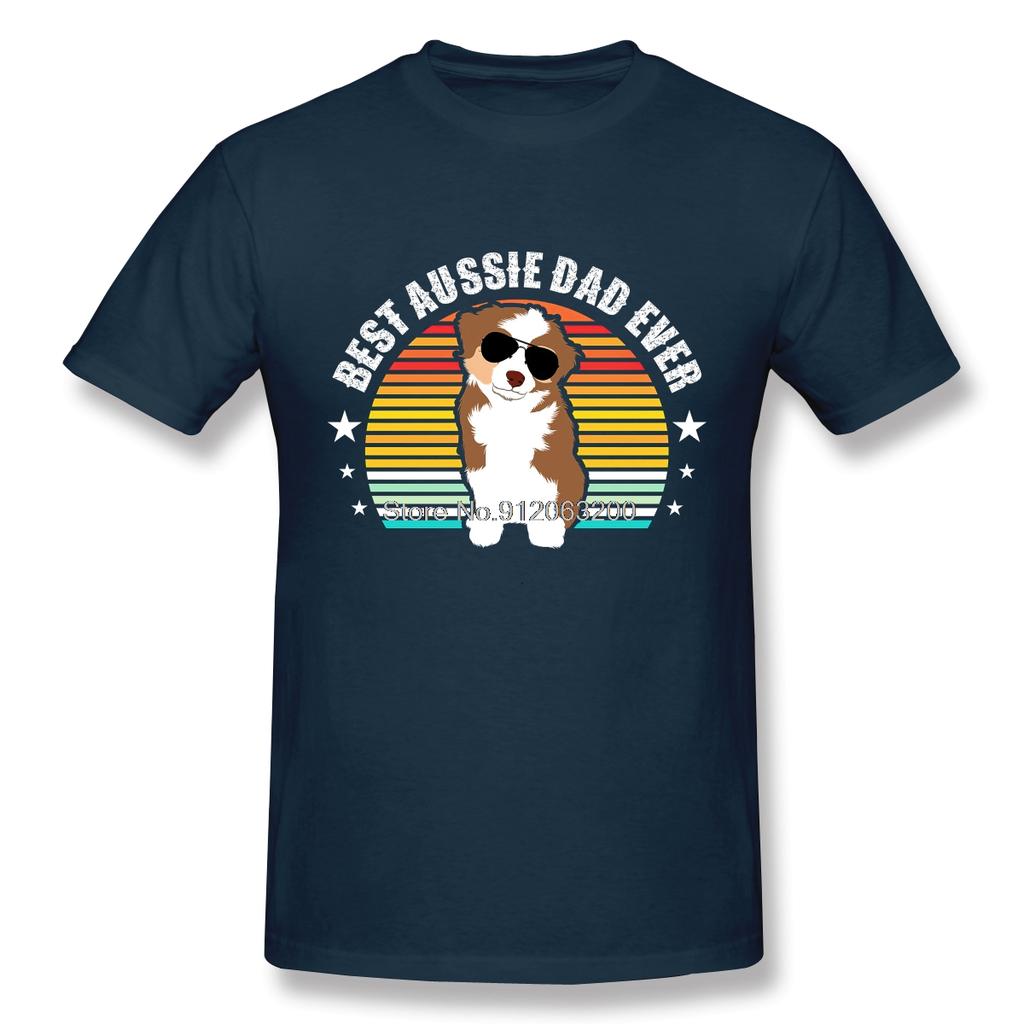 Best Aussie Dad Ever Australian Shepherd Paws Dog Paw Breed Puppy Pup Bone Pet Dogs Tshirt Design Tshirt Unisex T Shirt Unisex