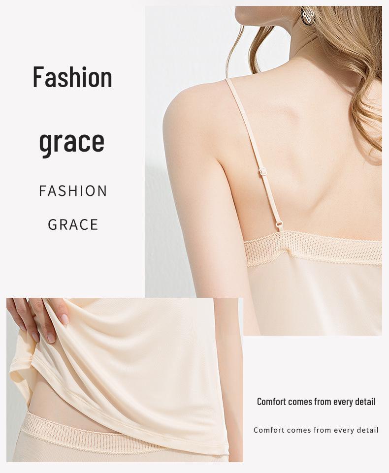 Silk Lace V-Neck Camisole - Mulberry Silk, Sexy & Versatile Tank Top