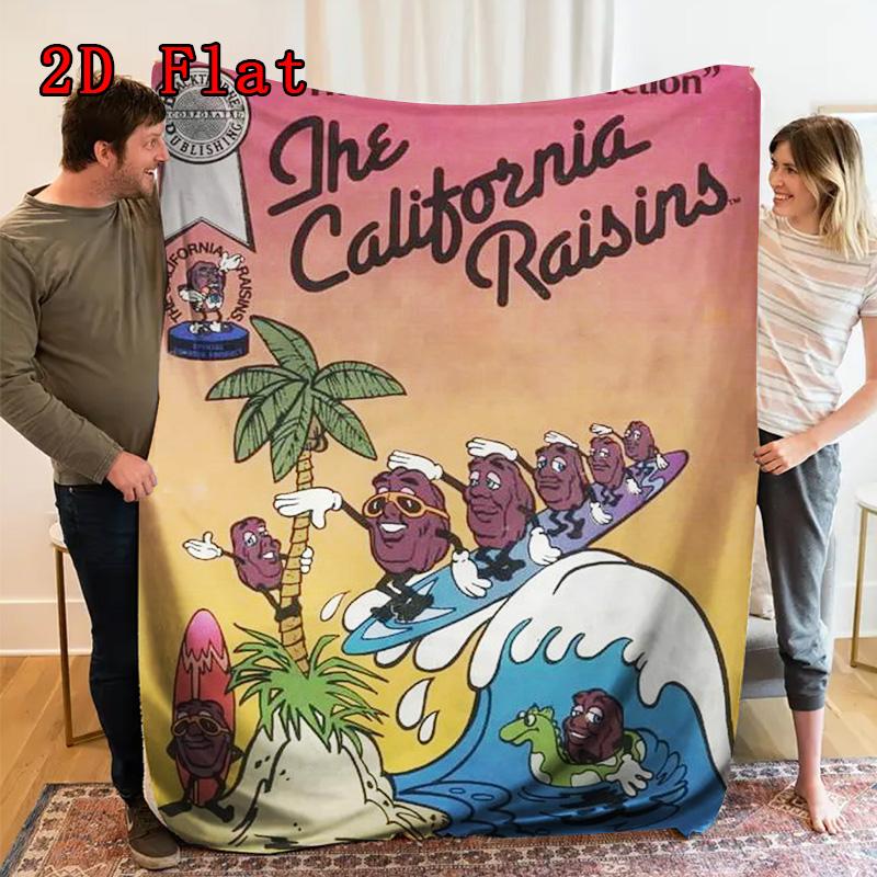 California grapes 2D Flat Pattern Flannel Blanket High quality All Seasons Warmth and Comfort Perfect for Christmas Gifts.NMT0928371