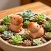12 Stück Mini-Capybara-Figuren Niedliche winzige Capybara Harz-Ornamente Miniatur-Tierfiguren für Feengarten Bonsai Mooslandschaft DIY-Bastelarbeiten