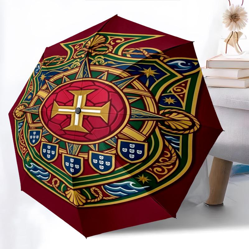 Royal Emblem Nautical Pride Folding umbrella Suitable for all seasons Suitable for all seasons Gift Three folds printing