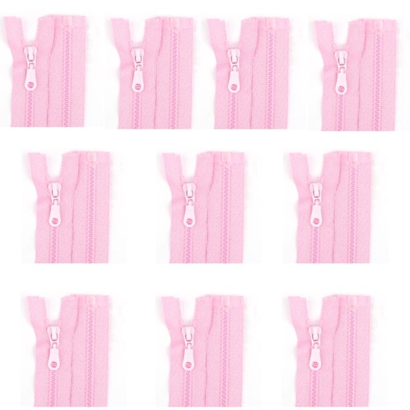 10Pcs Nylon Zippers for Sewing Craft 27.5Inch/70cm Sewing Zippers Open-end Zips Fasteners for Bag Wallet Pouches Clothes