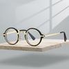 Punk Round Glasses Men Fashion Blue Light Blocking Eyewear Women Trendy Vintage Brand Design Optical Frames for Reading