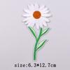 Sunflower Embroidery Patches For Clothing Thermoadhesive Patches For Clothes Cartoon Flower Sewing Fusible Patch Stickers Badges