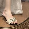Temperament, Temperament, Small Fragrant Style, Women's Fine Heels, Travel Sandals, High Heels, Summer and Summer