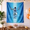 Football Messi Custom Wall Tapestry Cozy Personalized Tapestry Easy To Hang Suitable for Bedroom All-Season Use Birthday Christmas Gift