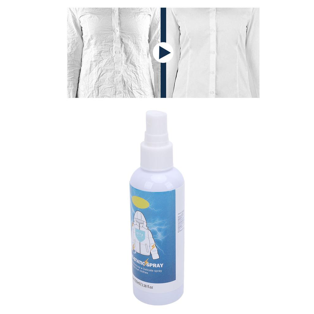 3 Stück Antistatik-Spray für Haare Kleidung Beseitigt sofort statische Aufladung Statikentferner für Kleidung 100 ml