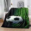 Soccer Ball Field Football Goal Throw Blanket Soft Flannel Blankets Bed Sofa Cover Bedspread Home Decor Christmas Birthday Gifts
