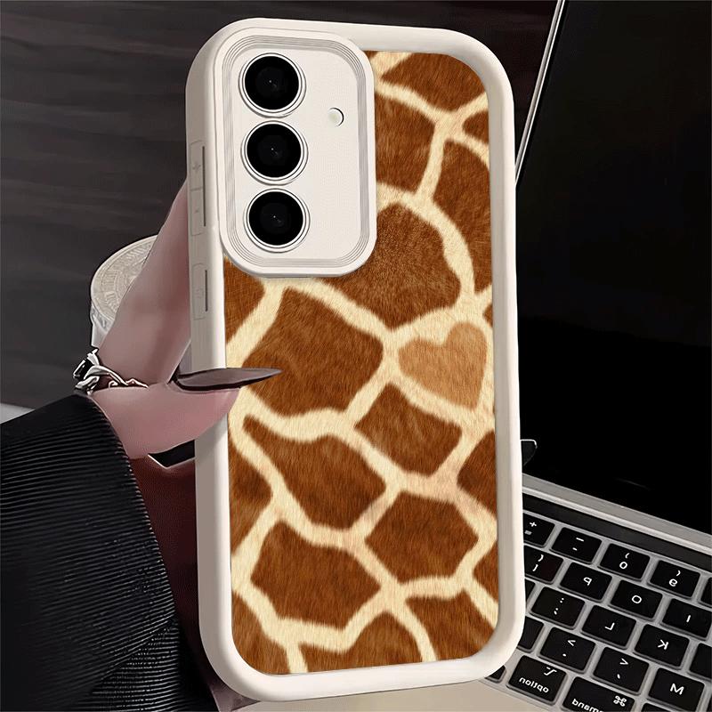 Phone Case for Samsung Galaxy S26 S25 Ultra S24 FE Giraffe Animal Pattern Shell S23 Plus S22 + S21 S20 5G Soft Silicone Funda